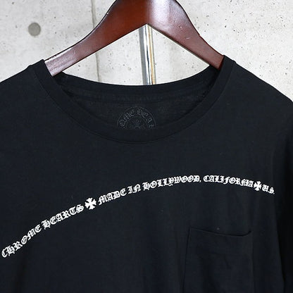 CHROME HEARTS Sleeve CH Plus Print T-Shirt Black Size XL