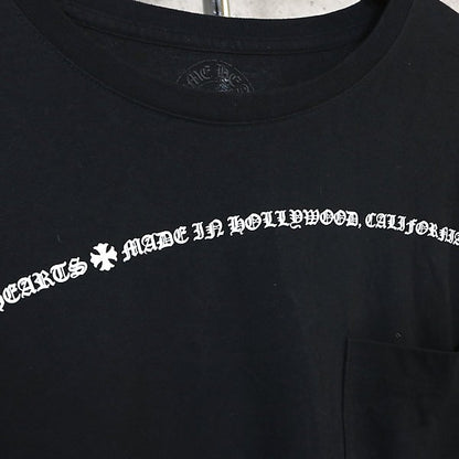CHROME HEARTS Sleeve CH Plus Print T-Shirt Black Size XL