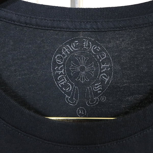 CHROME HEARTS Sleeve CH Plus Print T-Shirt Black Size XL