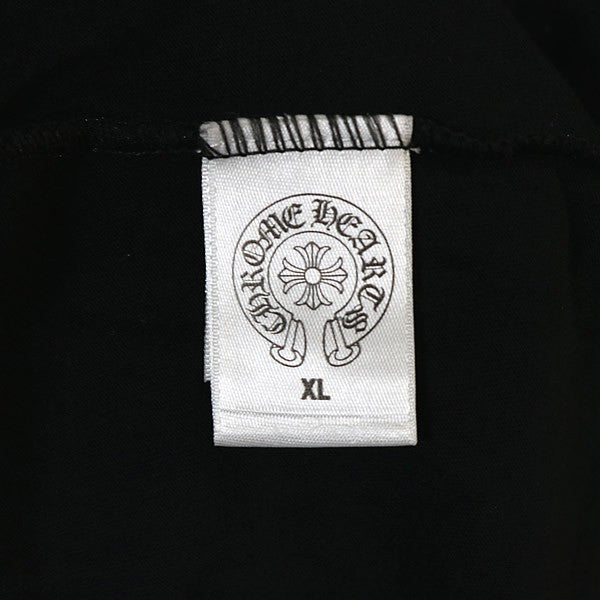 CHROME HEARTS Sleeve CH Plus Print T-Shirt Black Size XL