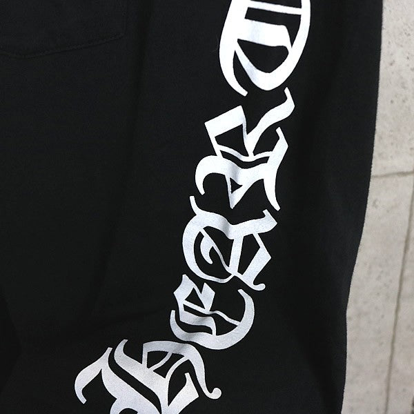 CHROME HEARTS Old English Neck Logo T-Shirt Black Size M