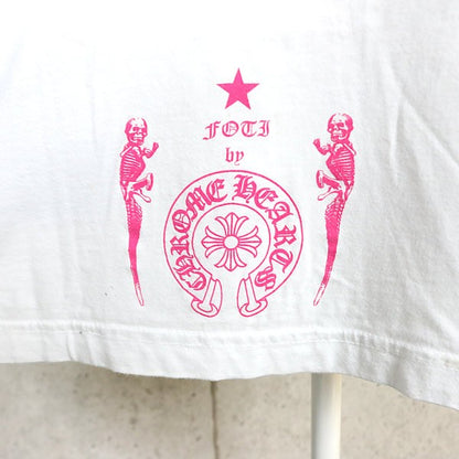 CHROME HEARTS Foti Print T-Shirt White/Pink Size M