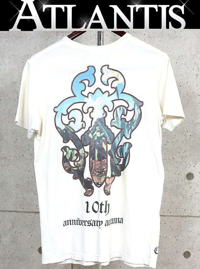 CHROME HEARTS Aoyama 10th Anniversary T-Shirt White Size M