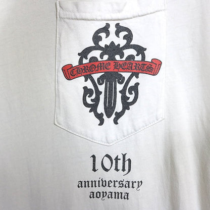 CHROME HEARTS Aoyama 10th Anniversary T-Shirt White Size M
