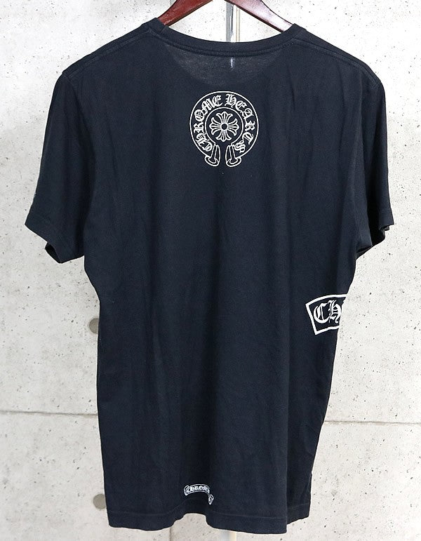 CHROME HEARTS Horseshoe T-Bar Print T-Shirt Black Size M