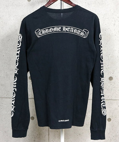 CHROME HEARTS Scroll Label "FUCK YOU" T-Shirt Black Size M