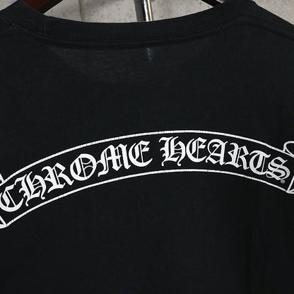 CHROME HEARTS Scroll Label "FUCK YOU" T-Shirt Black Size M