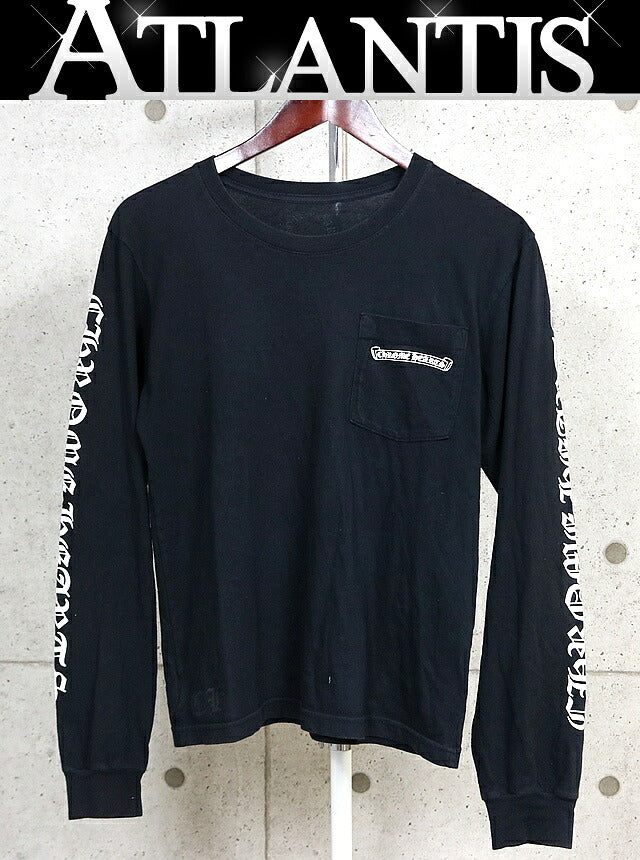 CHROME HEARTS Scroll Label FUCK YOU T-Shirt Black Size S