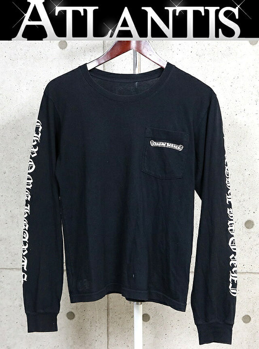 CHROME HEARTS Scroll Label FUCK YOU T-Shirt Black Size S