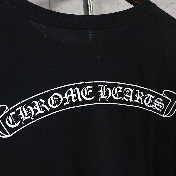 CHROME HEARTS Scroll Label FUCK YOU T-Shirt Black Size S