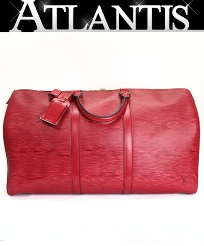 Louis Vuitton Keepall 50 Epi Castilian Red Bag Size ONE SIZE