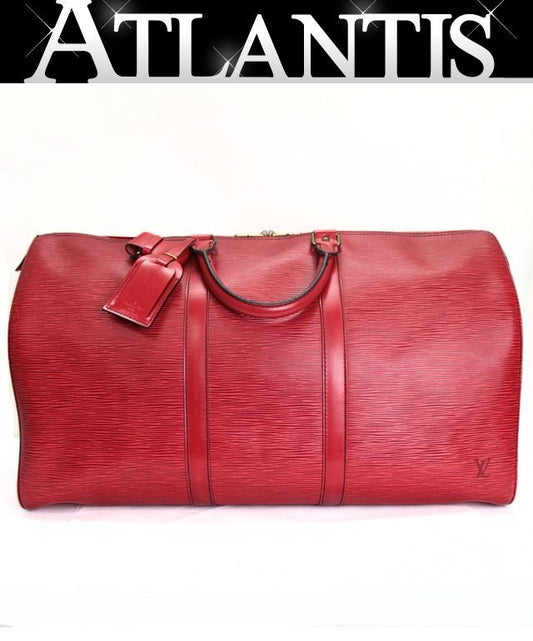 Louis Vuitton Keepall 50 Epi Castilian Red Bag Size ONE SIZE