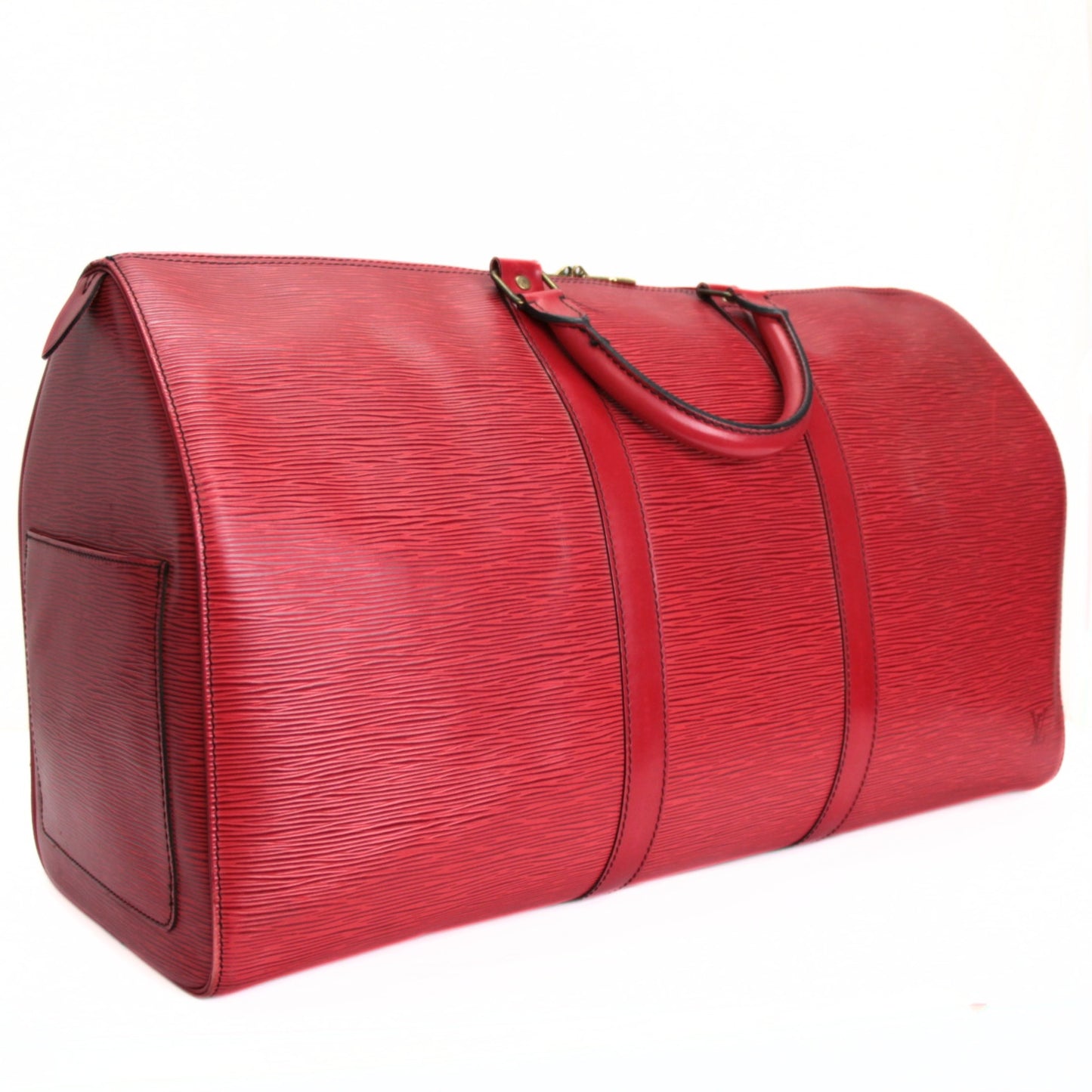 Louis Vuitton Keepall 50 Epi Castilian Red Bag Size ONE SIZE