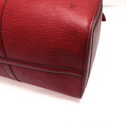 Louis Vuitton Keepall 50 Epi Castilian Red Bag Size ONE SIZE