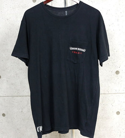 CHROME HEARTS American Flag Print T-Shirt Black Size XL