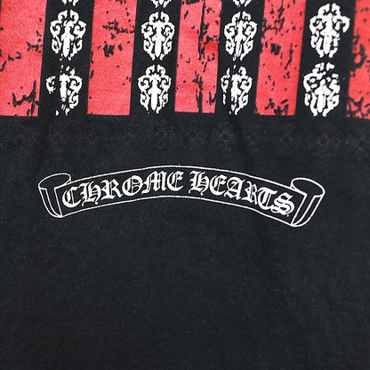 CHROME HEARTS American Flag Print T-Shirt Black Size XL