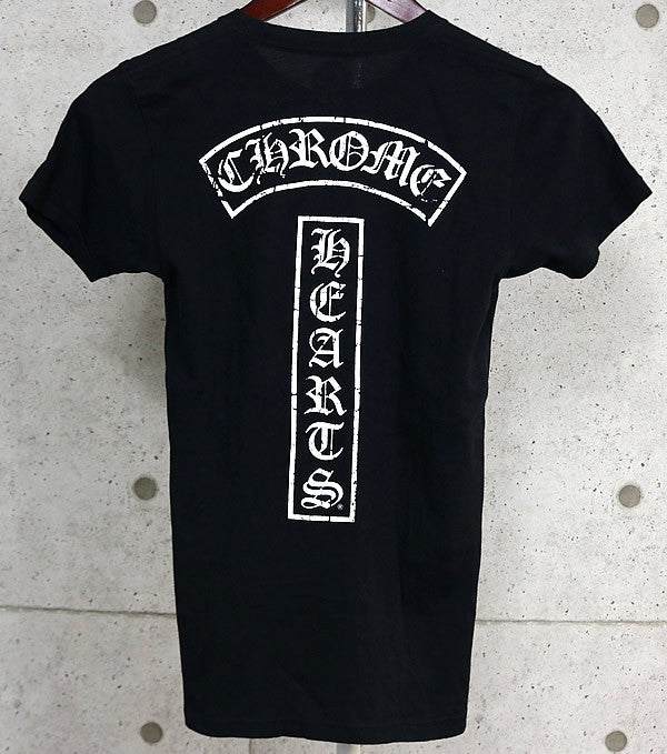 CHROME HEARTS T-Bar Star Print Pocket T-Shirt Black Size S