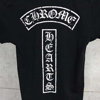 CHROME HEARTS T-Bar Star Print Pocket T-Shirt Black Size S
