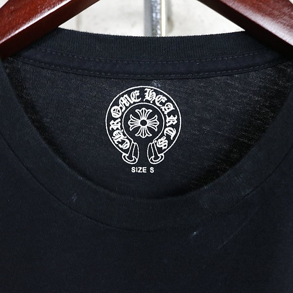 CHROME HEARTS T-Bar Star Print Pocket T-Shirt Black Size S
