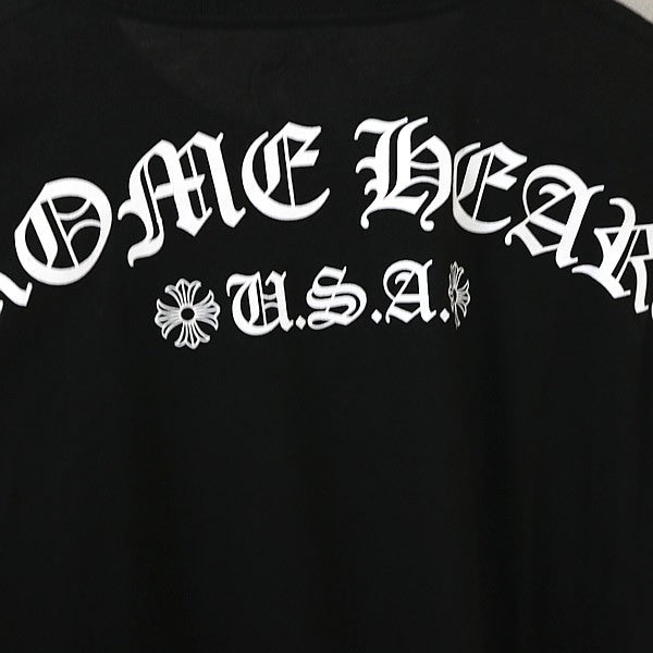 CHROME HEARTS Arch Logo Print Pocket T-Shirt Black Size XL