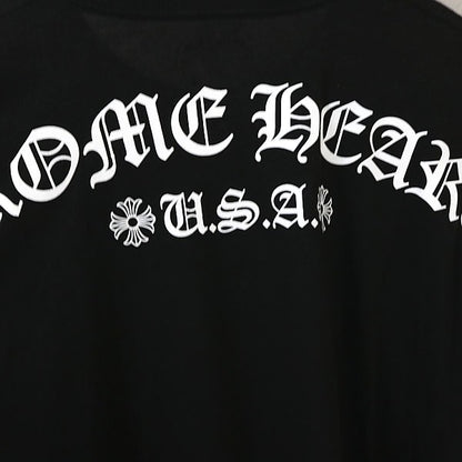 CHROME HEARTS Arch Logo Print Pocket T-Shirt Black Size XL
