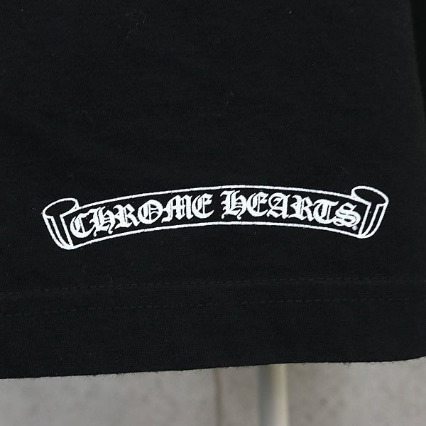 CHROME HEARTS Arch Logo Print Pocket T-Shirt Black Size XL