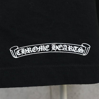 CHROME HEARTS Arch Logo Print Pocket T-Shirt Black Size XL
