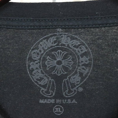 CHROME HEARTS Arch Logo Print Pocket T-Shirt Black Size XL