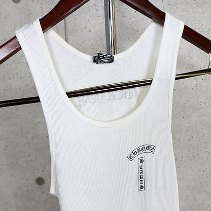 CHROME HEARTS T-Bar FUCK YOU Celtic Cross Top White Size S
