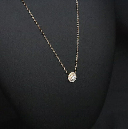 TIFFANY&Co. Soleste Diamond Necklace K18RG Size ONE SIZE