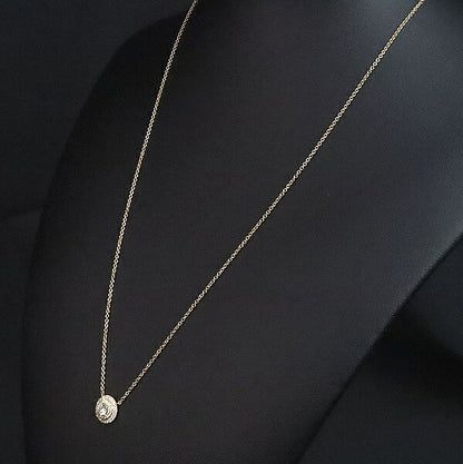 TIFFANY&Co. Soleste Diamond Necklace K18RG Size ONE SIZE