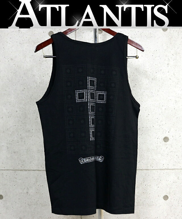 CHROME HEARTS Vintage Framed Cross Tank Top Black Size M