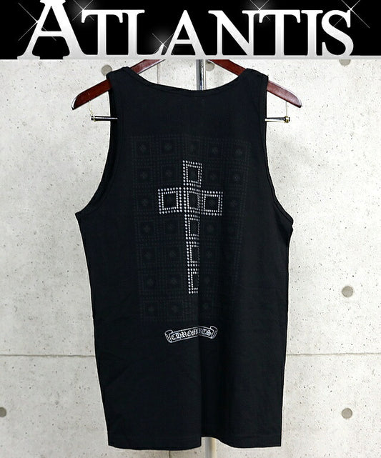 CHROME HEARTS Vintage Framed Cross Tank Top Black Size M