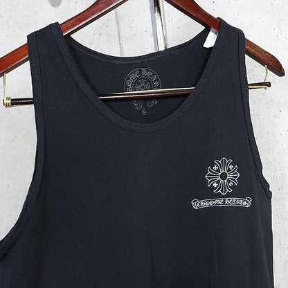 CHROME HEARTS Vintage Framed Cross Tank Top Black Size M