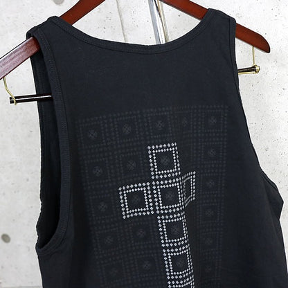 CHROME HEARTS Vintage Framed Cross Tank Top Black Size M