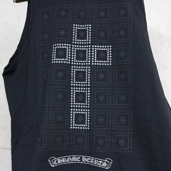 CHROME HEARTS Vintage Framed Cross Tank Top Black Size M