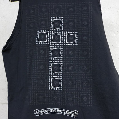 CHROME HEARTS Vintage Framed Cross Tank Top Black Size M