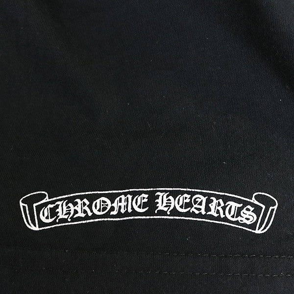CHROME HEARTS Neck Logo Print Pocket T-Shirt Black Size XS