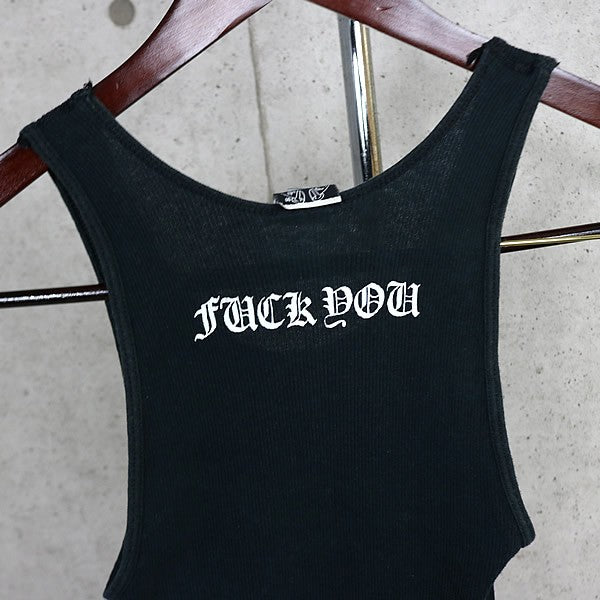 CHROME HEARTS Tokyo FUCK YOU Horseshoe Top Black Size S