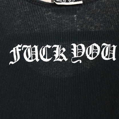CHROME HEARTS Tokyo FUCK YOU Horseshoe Top Black Size S