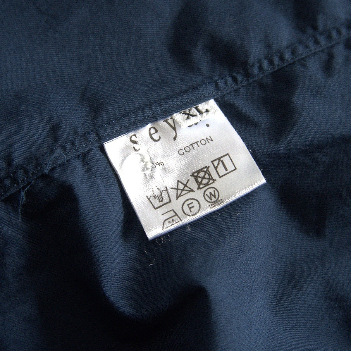 Seya Cotton Shirt Blue Size XL