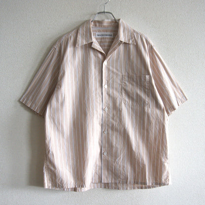 Wacko Maria STRIPED OPEN COLLAR SHIRT S/S Size S