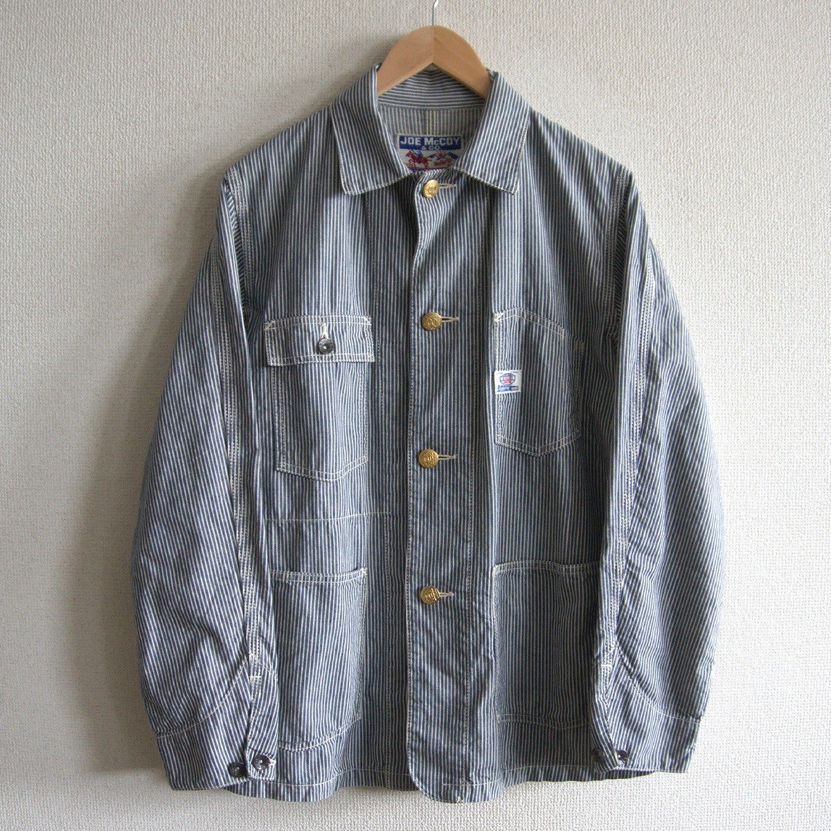 JOE McCOY 8HOUR UNION Hickory Stripe Coverall Size S