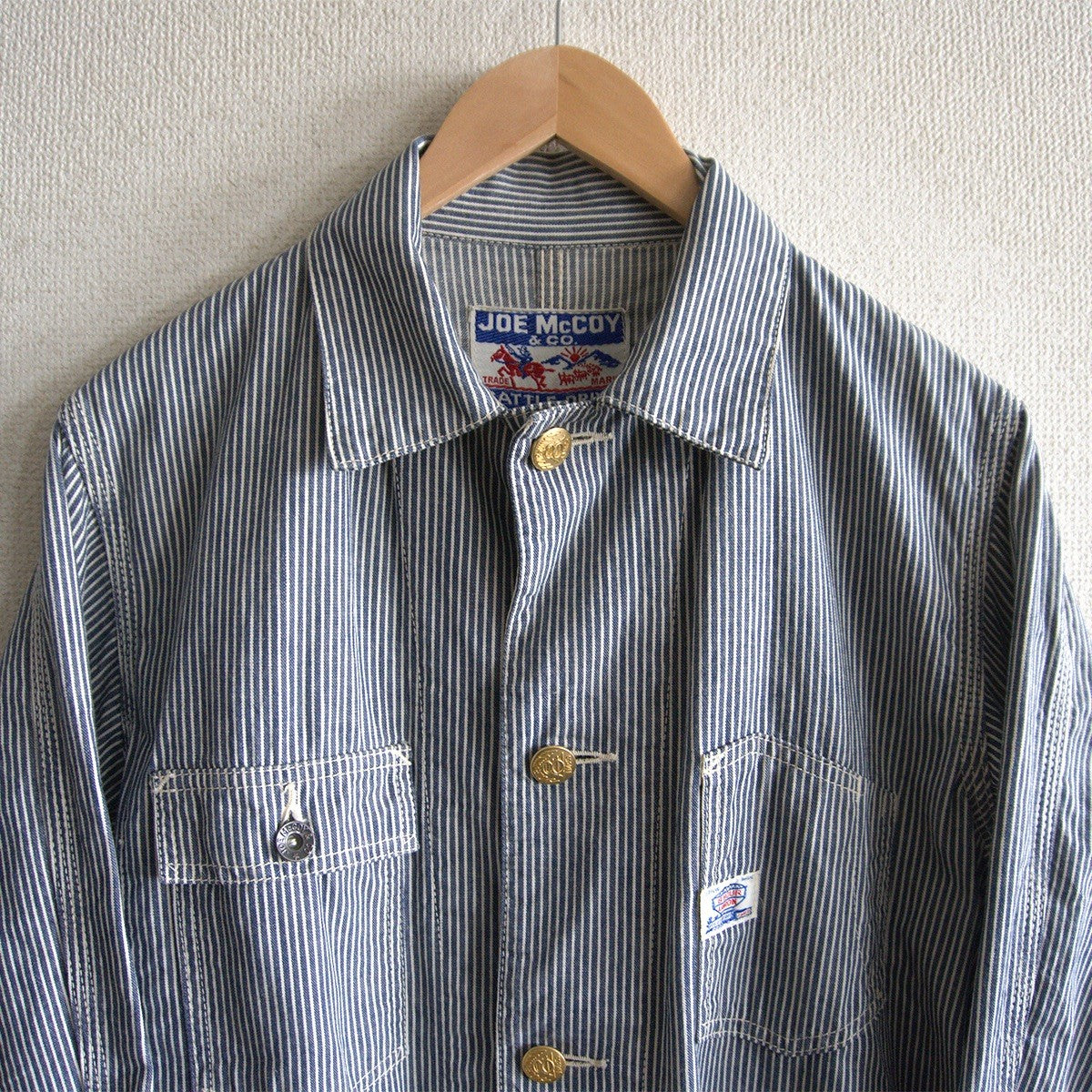 JOE McCOY 8HOUR UNION Hickory Stripe Coverall Size S