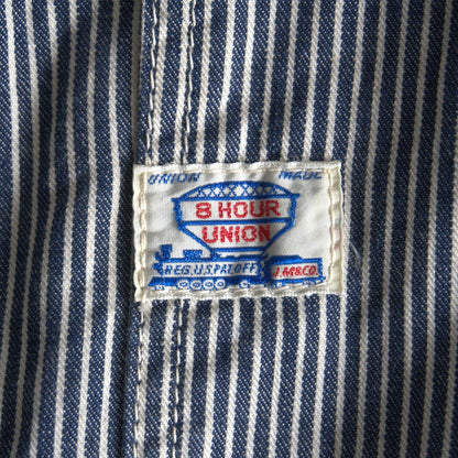 JOE McCOY 8HOUR UNION Hickory Stripe Coverall Size S