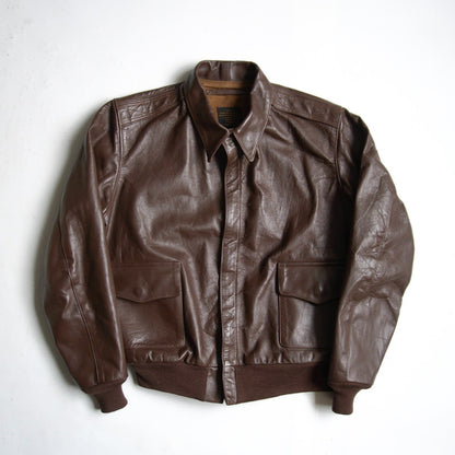 J.A.DUBOW A-2 Leather Flight Jacket Size 42