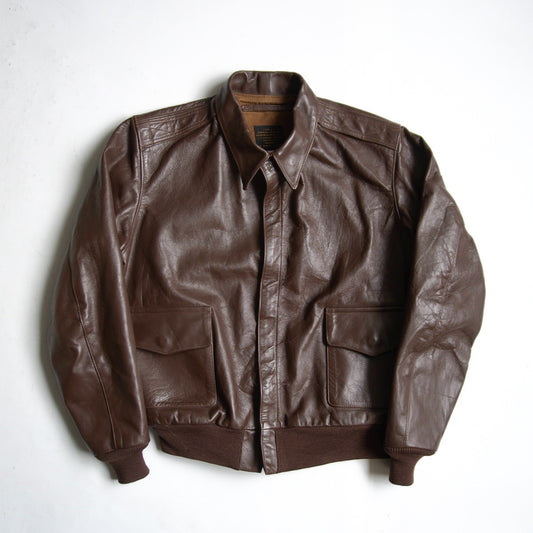 J.A.DUBOW A-2 Leather Flight Jacket Size 42