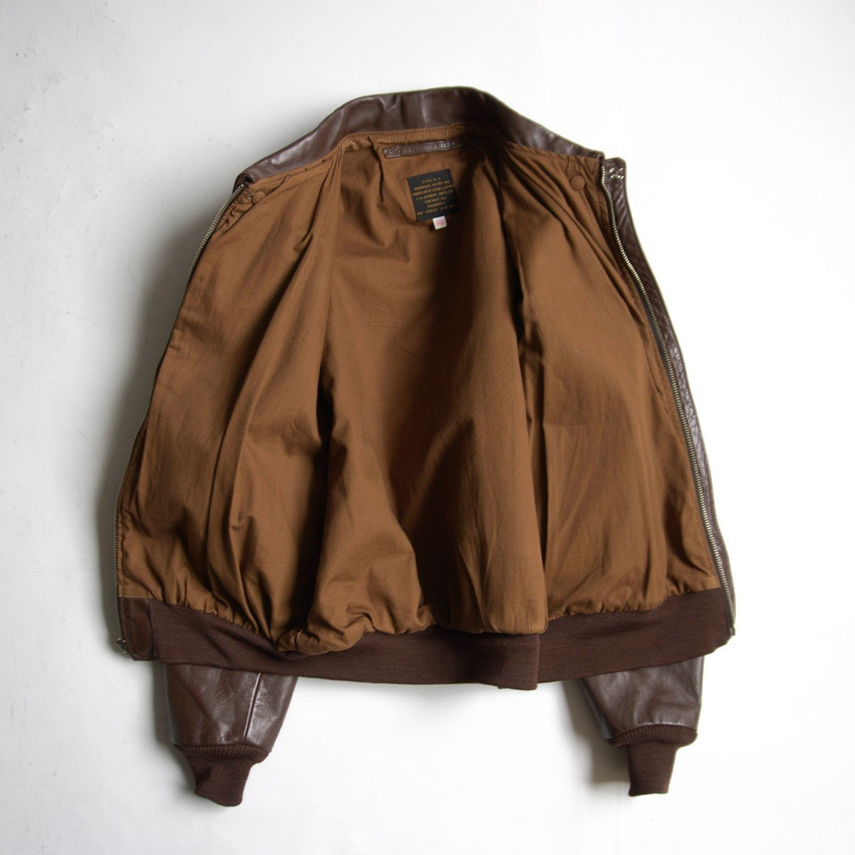 J.A.DUBOW A-2 Leather Flight Jacket Size 42