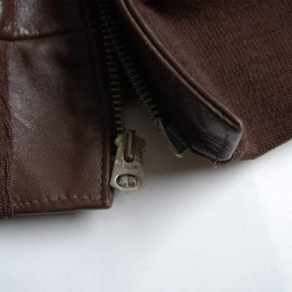 J.A.DUBOW A-2 Leather Flight Jacket Size 42