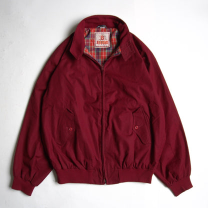 BARACUTA 90s G9 Harrington Jacket Bordeaux Red Size XS